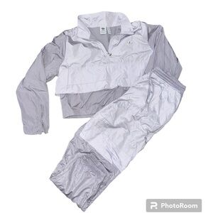 NWOT Adidas Silver/Grey Outfit